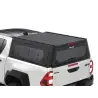 Hardtop Contour noir/ lisse avec fenêtre latérale pour Toyota Hilux Revo 2016+ double cabine Alu-Cab